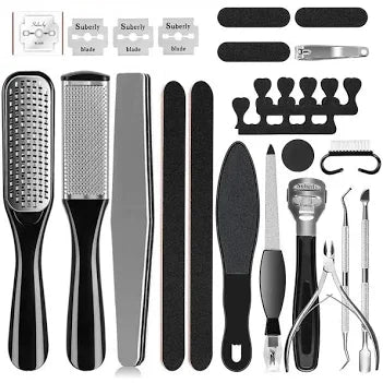 Stainless Steel Pedicure Kit – Foot File & Callus Remover